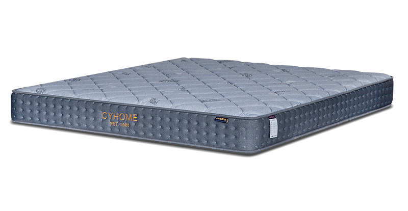 Matelas à ressorts en mousse viscoélastique marron chanvre naturel 93018