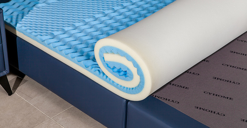 Gel Memory Foam-NJ40 Bleu Sac compressible et enroulable